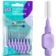Межзубные щетки Purple Extra Soft, размер 6 Простая и эффективная чистка межзубных промежутков, Tepe