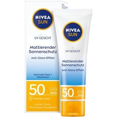 Солнцезащитный крем для лица с матовой защитой от солнца Spf 50, 50 мл, Nivea