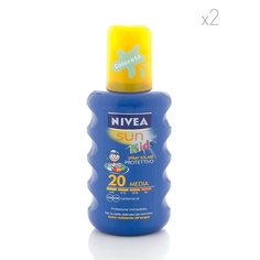 Sun Kids Питательный цветной солнцезащитный спрей Spf 20, 200 мл, Nivea