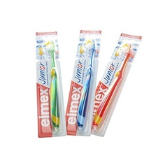 Зубная щетка Junior для детей 6–12 лет, красная, Elmex