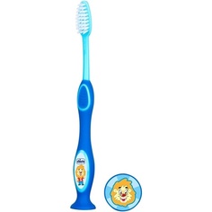 Зубная щетка для молочных зубов для детей 3-6 лет, синяя, Chicco