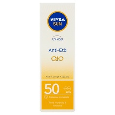 Солнцезащитный крем для лица Q10 против старения Spf50, тюбик 50 мл, Nivea