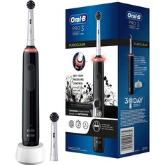 Электрическая зубная щетка Oral-B Pro 3 3000 Pure Clean, черная, Oral B