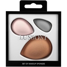 T4B Lussoni Набор из 3 спонжей для макияжа розового и серого тона кожи Блендеры, Tb Tools For Beauty