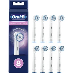 Электрическая зубная щетка Sensitive Clean Clean &amp; Care 8 шт., Oral-B