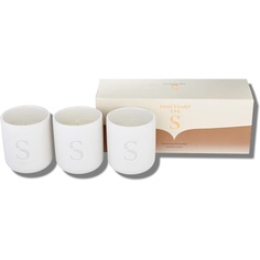 Trio Votive Gift 3 х 90 г фирменные керамические свечи с ароматом рубина и уда и велнеса Sanctuary, Sanctuary Spa