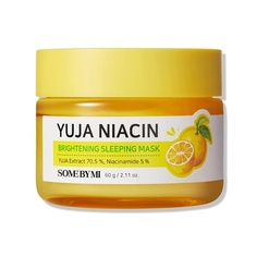 Yuja Niacin 30 Days Miracle Осветляющая ночная маска 2,11 унций 60 г - Уход за кожей лица, Some By Mi