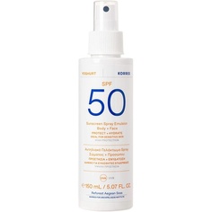 Йогурт Spf50 Солнцезащитный спрей-эмульсия для лица и тела 150 мл, Korres