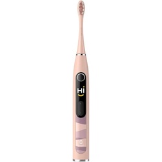 Электрическая зубная щетка X10 Smart Sonic с 5 режимами чистки и таймером на 2 минуты — розовая, Oclean