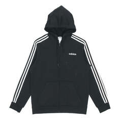 Куртка adidas Essentials 3-Stripes Fleece Hoodie, черный