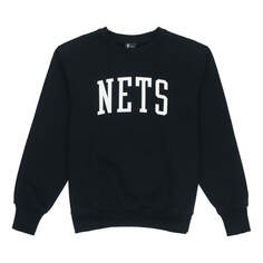 Толстовка Nike MENS Letter Print Brooklyn Nets Crew-neck Black, черный