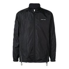 Куртка Off-White Track Jacket &apos;Black&apos;, черный