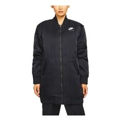 Куртка (WMNS) Nike Air Therma-FIT Synthetic-Fill Loose Mid-Length Stay Warm Jacket Black, черный