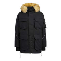 Пуховик Adidas Originals Mid Down Jacket &apos;Orbit Green Black&apos;, зеленый