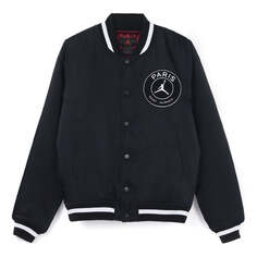 Куртка Air Jordan Paris Saint-Germain Athleisure Casual Sports Jacket Black, черный Nike