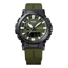 Часы Casio Pro Trek Classic Outdoor Analog-Digital Watch &apos;Olive Green Black&apos;, зеленый Y-3