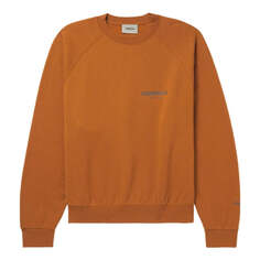 Толстовка Fear of God Essentials SS22 Logo-Print Cotton-Blend Jersey Sweatshirt Brown Vicunia