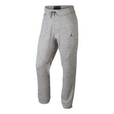Спортивные штаны Air Jordan Flying Elastic Waistband Sports Pants Men&apos;s Light Grey, серый Nike