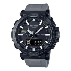 Часы Casio Pro Trek Mountaineering Analog-Digital Watch &apos;Black Grey&apos;, черный