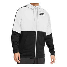 Куртка Nike logo zipped hooded jacket &apos;Black white&apos;, черный