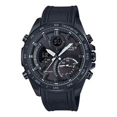 Часы Men&apos;s CASIO EDIFICE Series durable Watch Business Mens Black Analog, черный