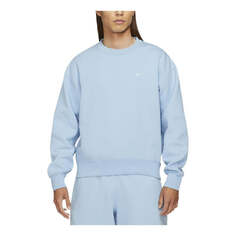 Толстовка Men&apos;s Nike Logo Printing Pattern Pullover Round Neck Long Sleeves Blue, синий