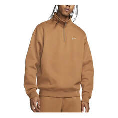 Куртка Nike Solo Swoosh 1/4-zip sweatshirt &apos;Orange Brown&apos;, оранжевый