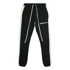 Спортивные штаны Fear of God Essentials SS20 Side Stripe Sweatpants Black, черный