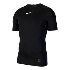 Футболка Nike pro Short Sleeve Tight Black, черный