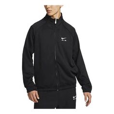 Куртка Men&apos;s Nike Contrasting Colors Large Logo Zipper Stand Collar Casual Sports Jacket Black, черный