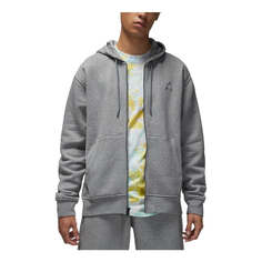 Толстовка Nike Solid Color Brand Zipper Hooded Long Sleeves Hoodie Men&apos;s Grey, серый