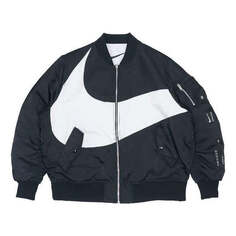 Куртка Nike big swoosh bomber jacket &apos;Black&apos;, черный