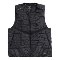 Пуховик Nike Aeroloft Stay Warm Woven Running Reflective Down Vest Black, черный