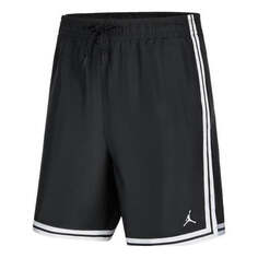 Шорты Men&apos;s Air Jordan SS22 Sports Running Gym Stripe Drawstring Shorts Black, черный Nike