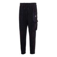 Спортивные штаны Air Jordan Casual Thicken Fleece Lined Bundle Feet Sports Pants Men&apos;s Black, черный Nike
