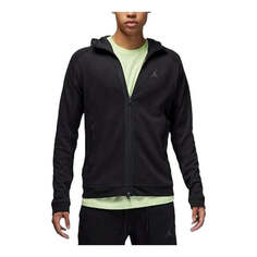 Куртка Air Jordan Dri-FIT Sport Air Fleece Full-Zip Hoodie &apos;Black&apos;, черный Nike
