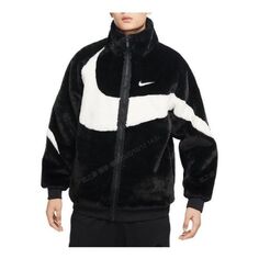 Куртка Nike Big Swoosh Fur Jacket &apos;Black&apos;, черный
