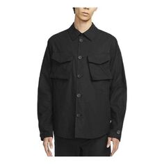Куртка Nike Solid Color Shirt Jacket Black, черный