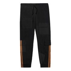 Спортивные штаны adidas originals x Ivy Park Crossover Cargo Sweatpants Couple Style Black, черный