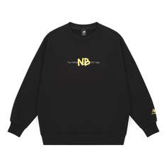 Толстовка New Balance Men&apos;s New Balance Logo Printing Knit Sports Round Neck Pullover Black, черный