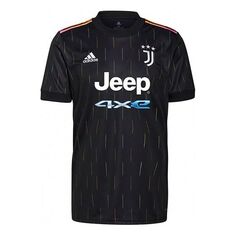 Майка adidas Juventus Away Fan Edition Soccer/Football Sports Short Sleeve Jersey T-shirt Black, черный