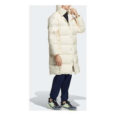 Пуховик adidas 800 Solid Color Loose Detachable mid-length Down Jacket Couple Style Beige, бежевый