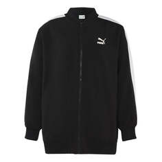Куртка (WMNS) PUMA Classics Bomber Logo Printing Jacket Black, черный
