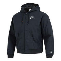 Куртка Nike Sportswear back graphic hooded zipped jacket &apos;Black&apos;, черный