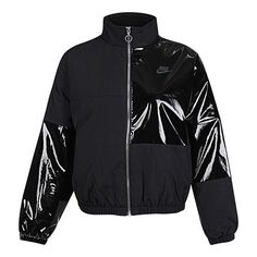 Куртка (WMNS) Nike Sportswear Icon Clash Synthetic-Fill Colorblock Casual Training Jacket Black, черный