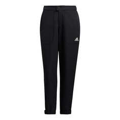 Спортивные штаны (WMNS) adidas Sty W Pt Wv Elastic Button Waist Sports Black Pants, черный