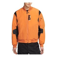 Куртка Air Jordan 23 Engineered Numeric Pattern Baseball Collar Long Sleeves Jacket Orange, оранжевый Nike