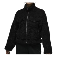 Куртка (WMNS) Air Jordan Teddy Jacket &apos;Black&apos;, черный Nike