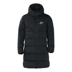 Пуховик Nike Sportswear Down-fill Windrunner Stay Warm Windproof mid-length hooded down Jacket Black, черный
