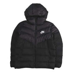 Пуховик Nike Nsw Windrunner Down Fill Stay Warm Solid Color hooded down Jacket Black, черный